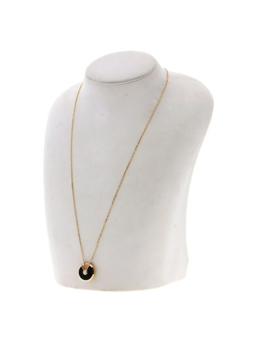 Cartier Amulette de Cartier Onyx Diamond Necklace 18 PG